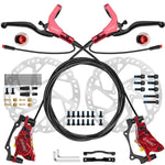 DYISLAND LD4X-300 4-Pistons Hydraulic Disc Brake Set  for E-Bike