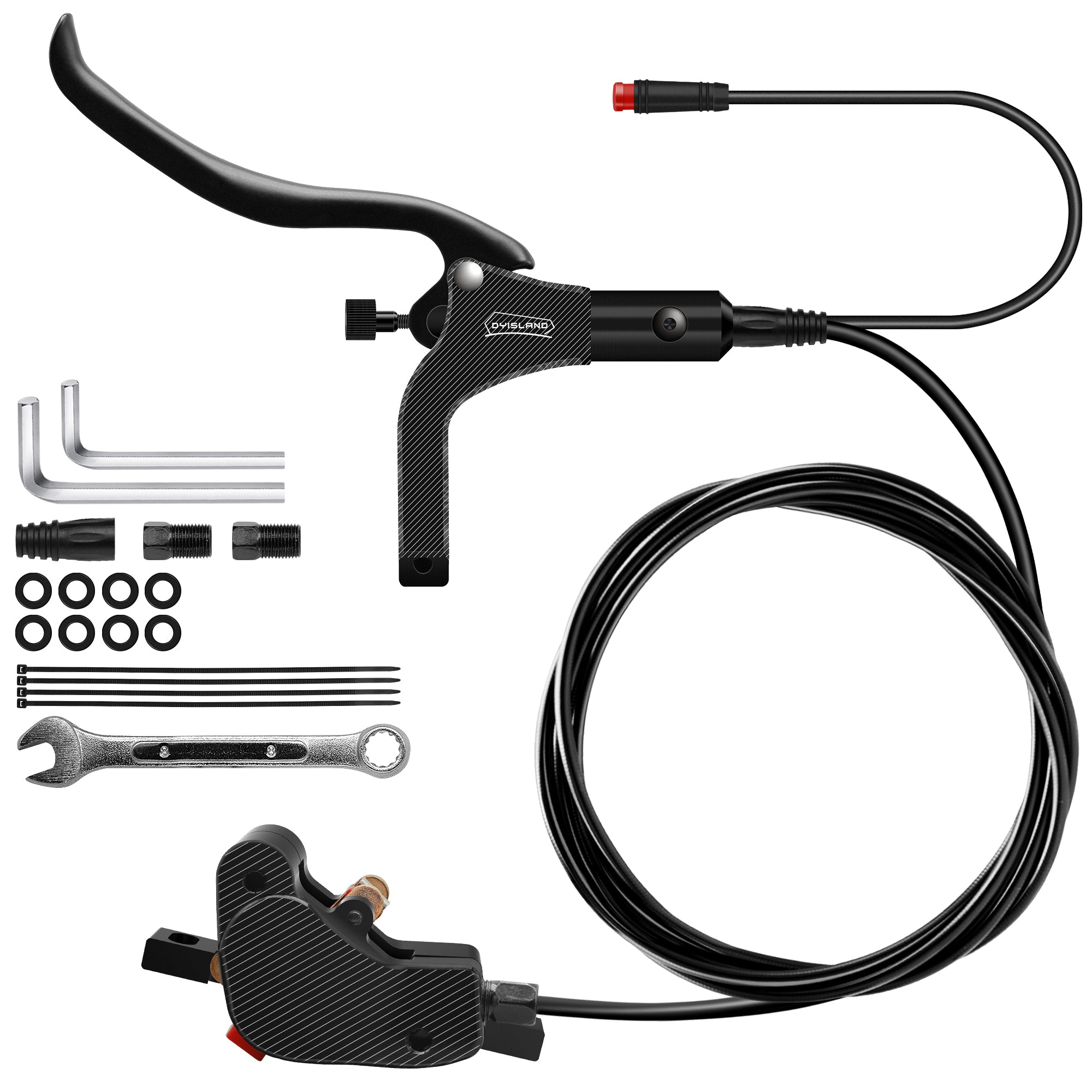 DYISLAND LD-200 2-Kolben Hydraulisches Scheibenbremsenset für E-Bike 