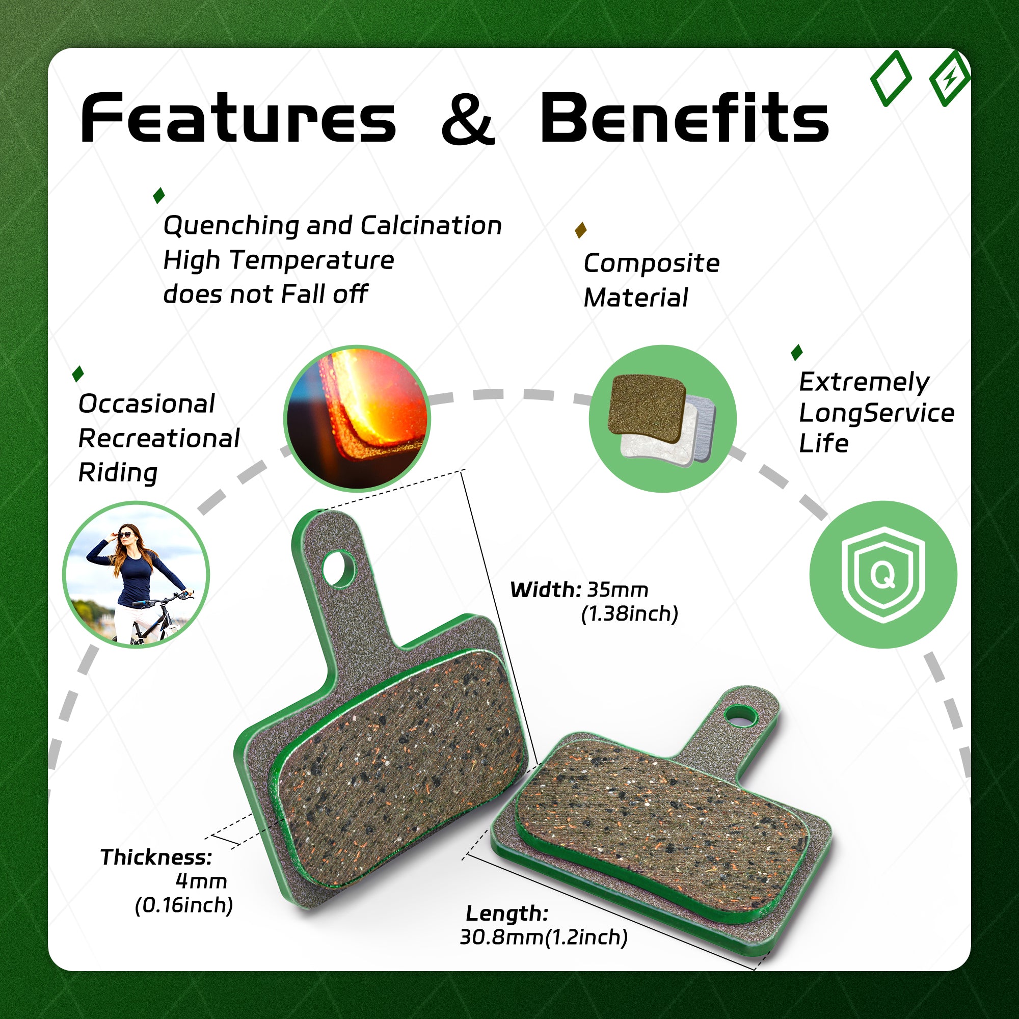 DYISLAND MT2S Bicycle Brake Pads