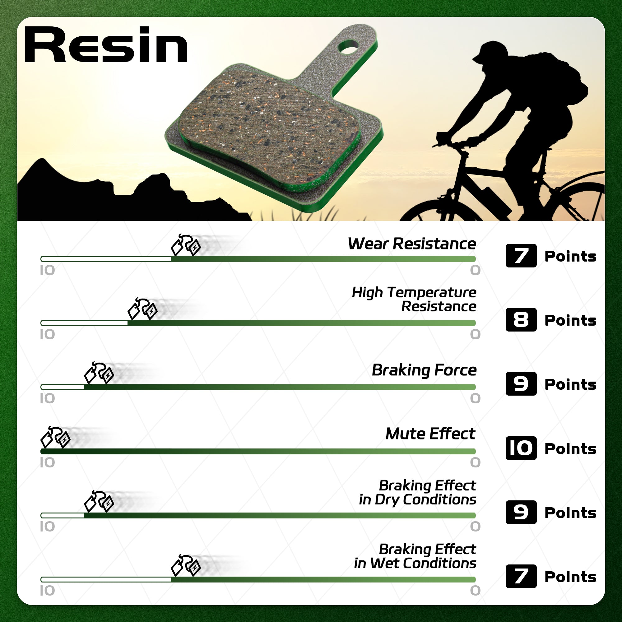 DYISLAND MT2S Bicycle Brake Pads