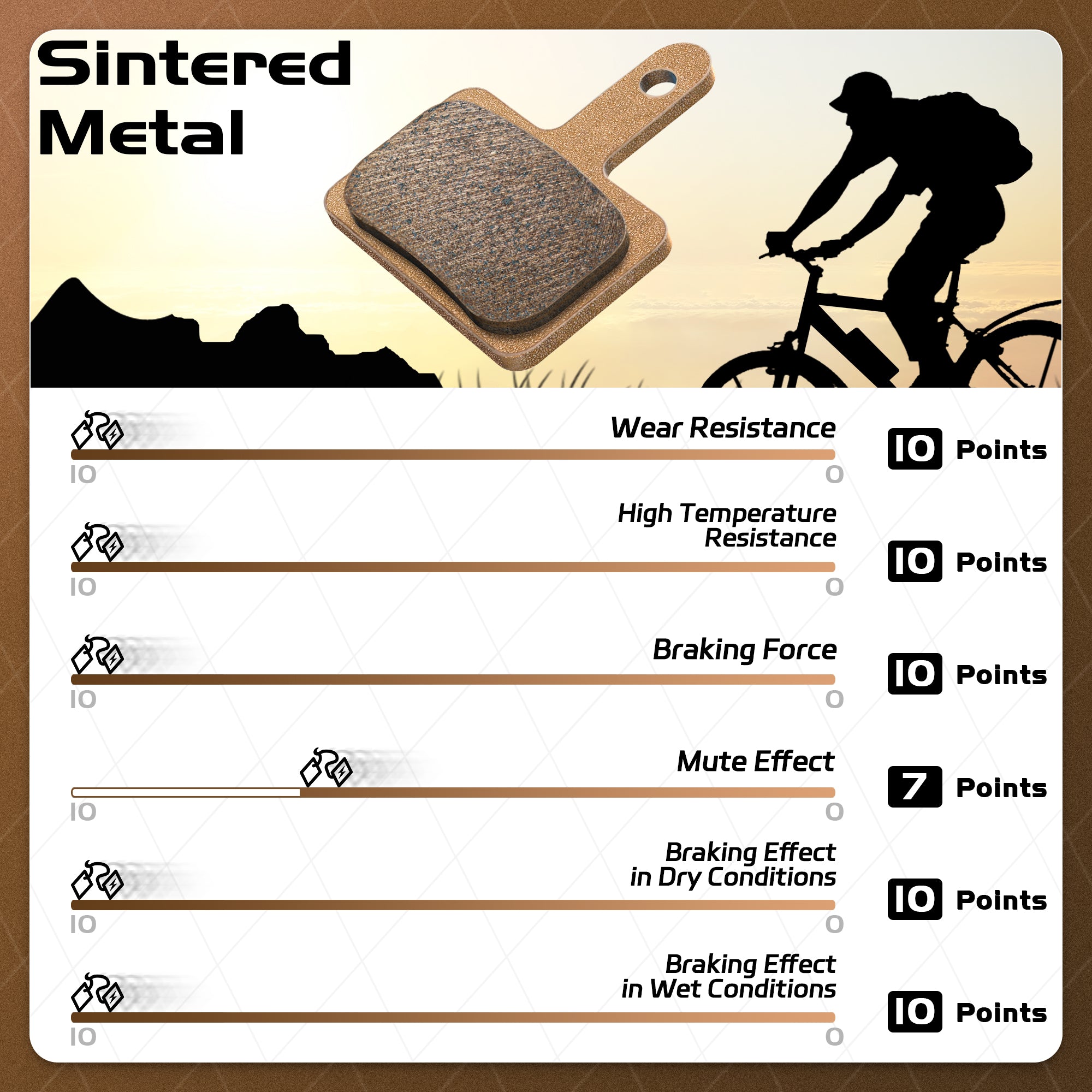 DYISLAND MT2S Bicycle Brake Pads