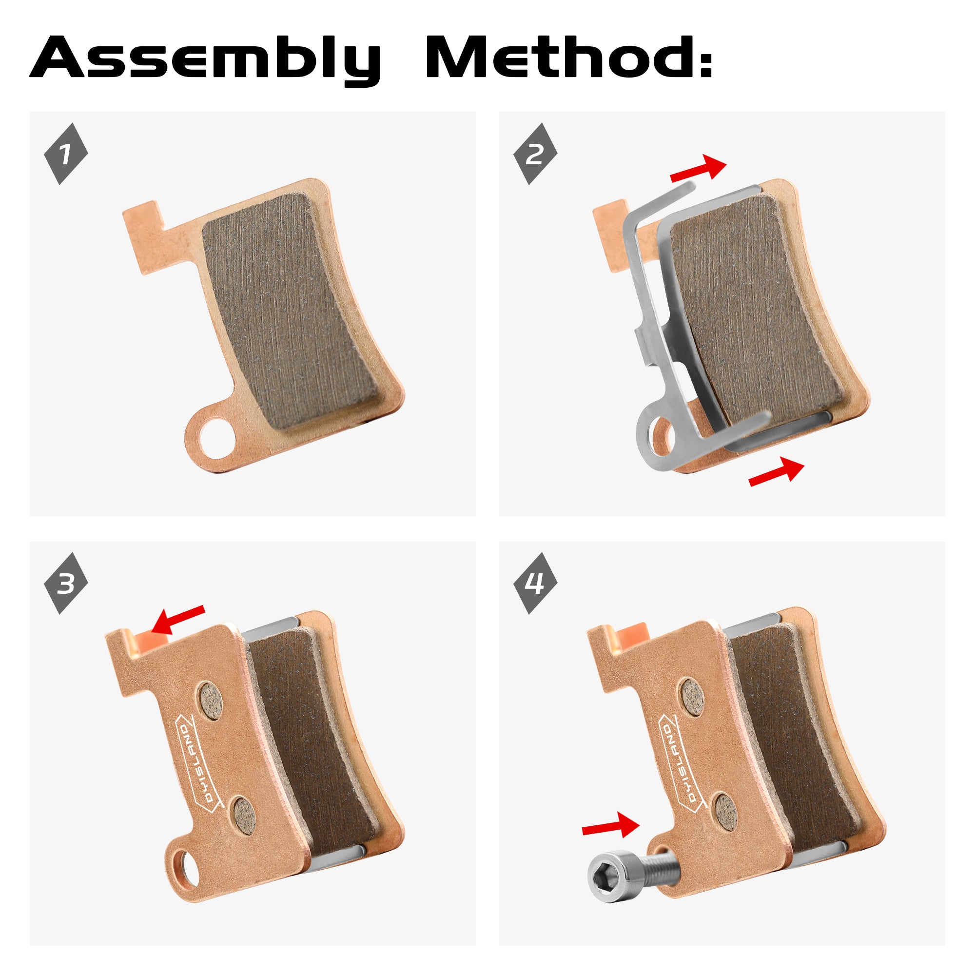 DYISLAND MT600 Bicycle Brake Pads