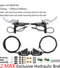 DYISLAND LD-240 Dual-Piston E-Scooters Hydraulic Disc Brake Kit for KUKirin G2 Master / G2 Max Electric Scooters