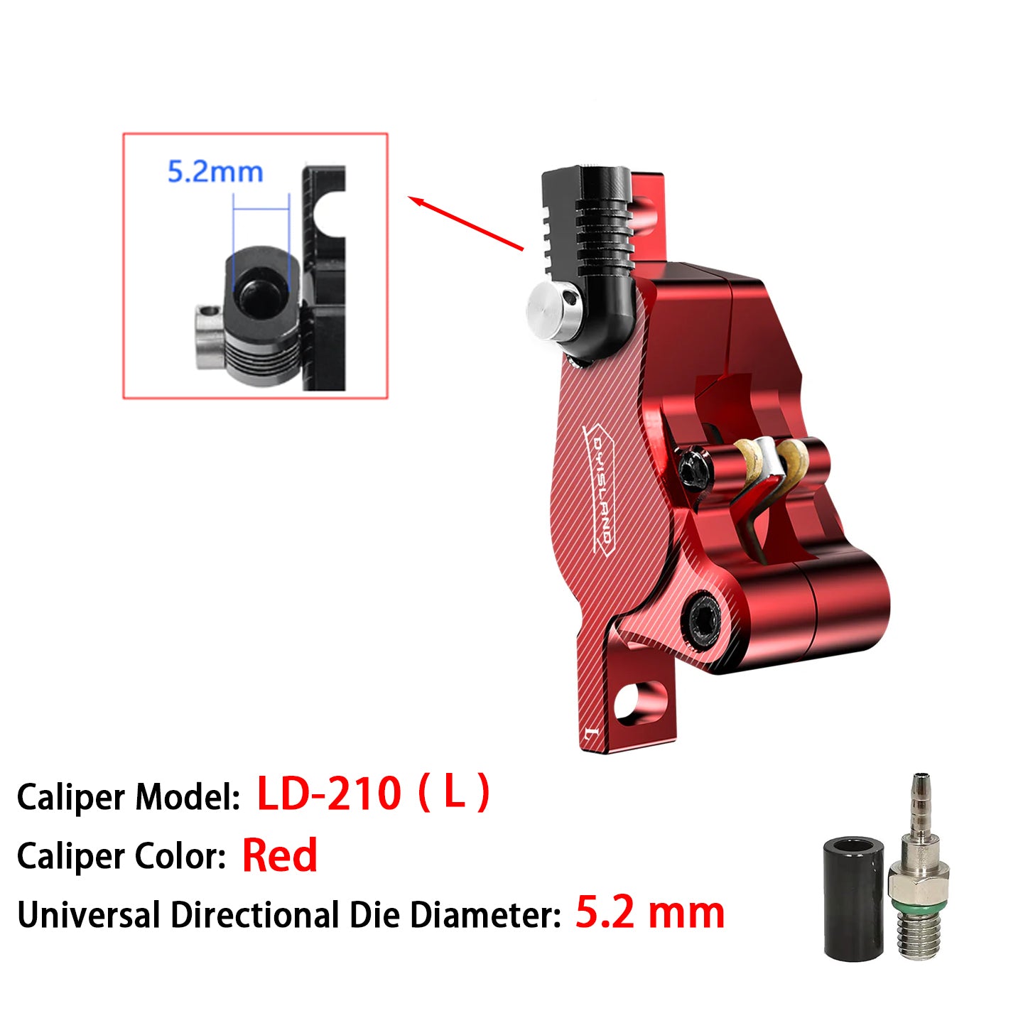 DYISLAND LD-210 E-Scooter Hydraulic Disc Brake Caliper – dyisland