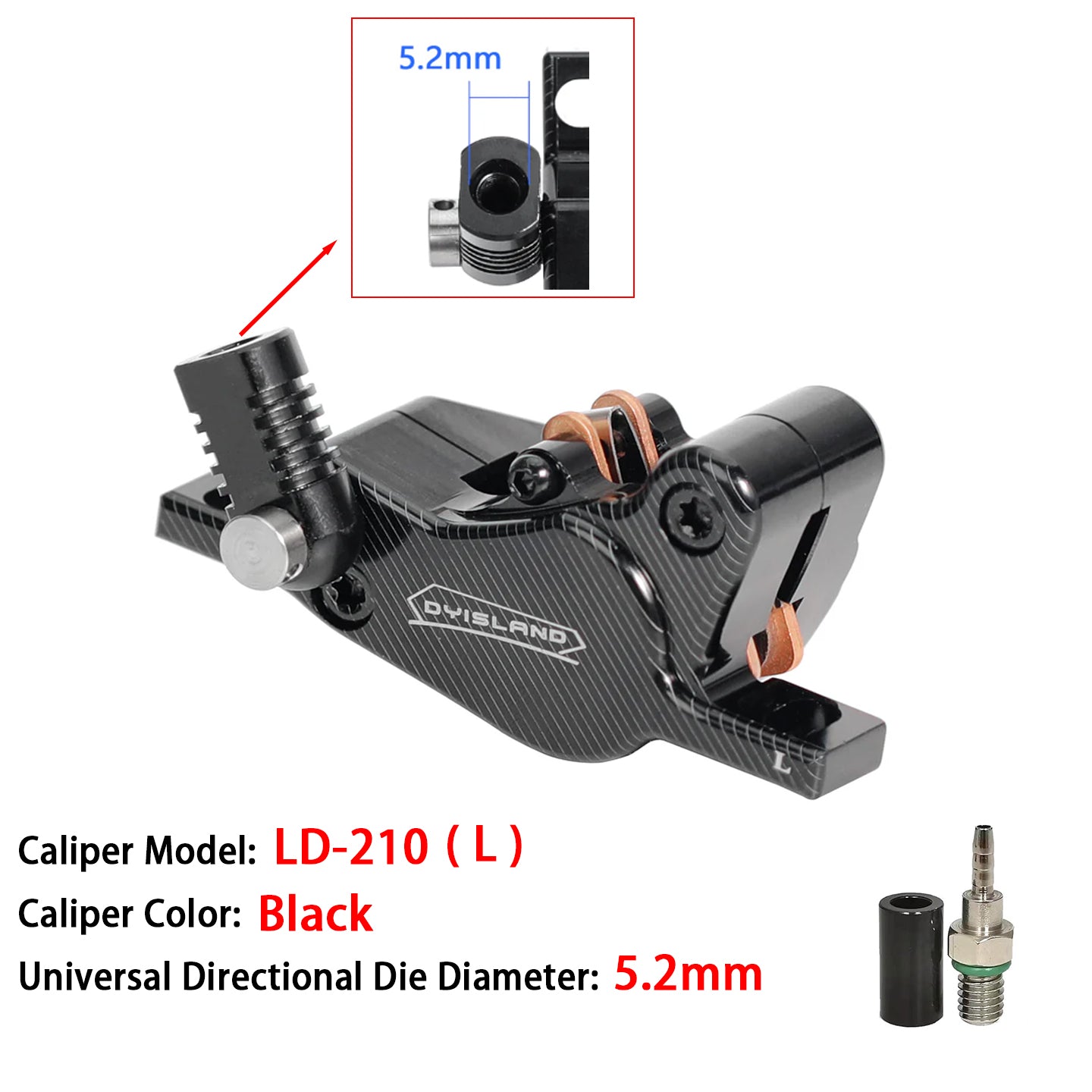 Pinza de freno de disco hidráulica DYISLAND BKS-24