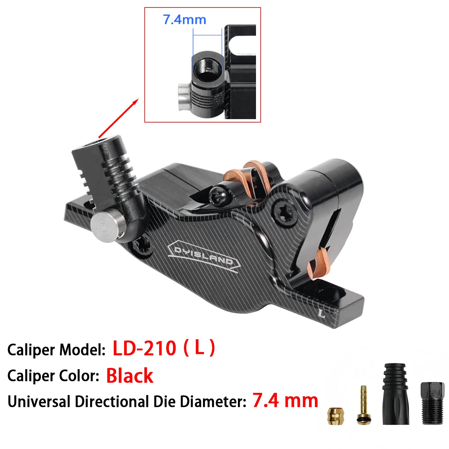 Pinza de freno de disco hidráulica DYISLAND BKS-24