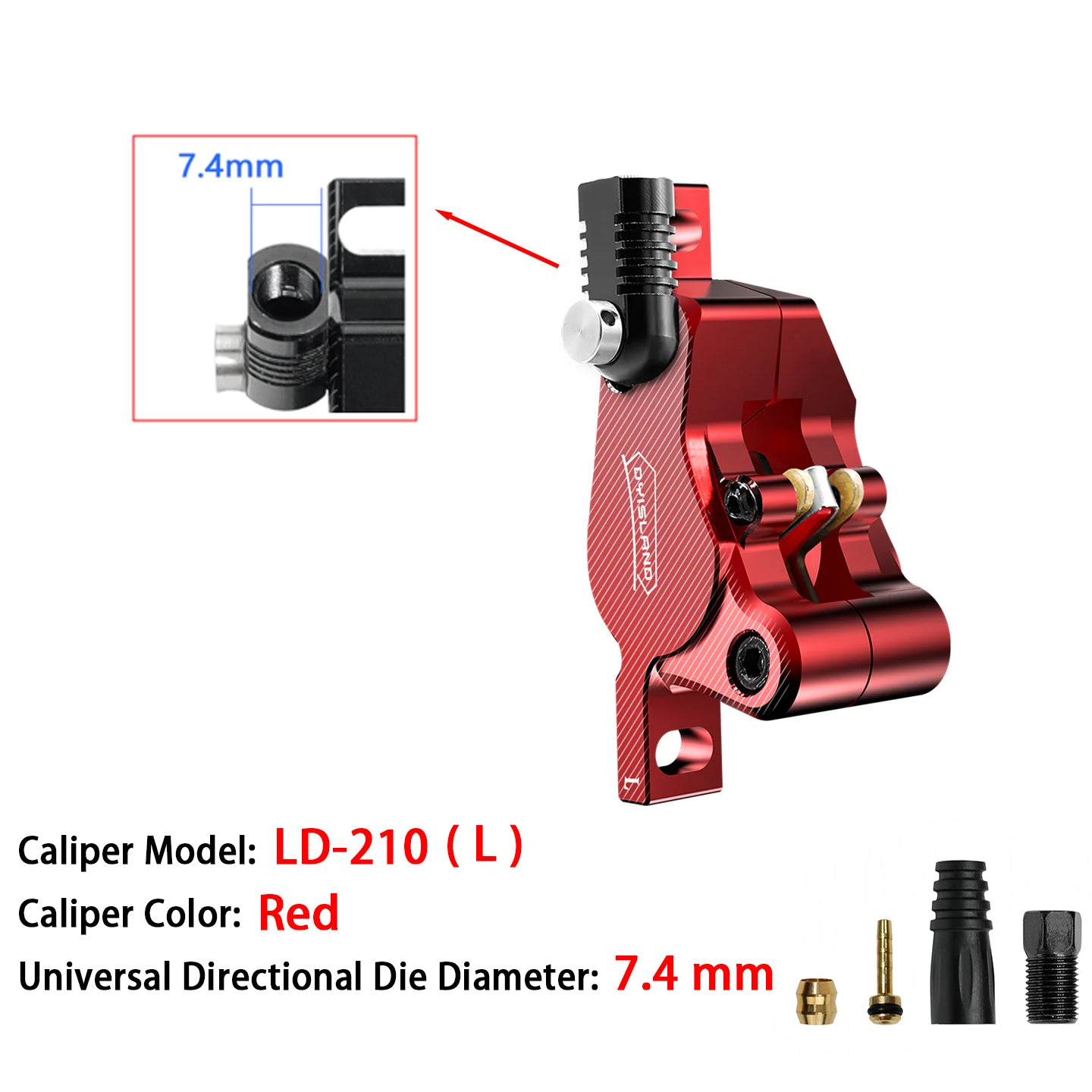 DYISLAND LD-210 E-Scooter Hydraulic Disc Brake Caliper – dyisland