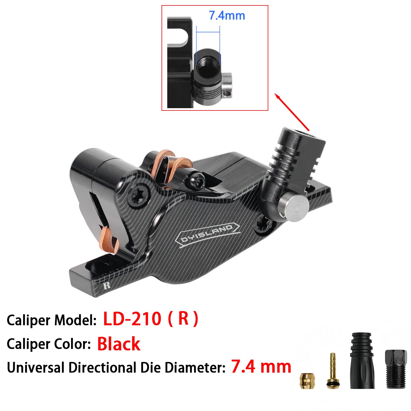 Pinza de freno de disco hidráulica DYISLAND BKS-24