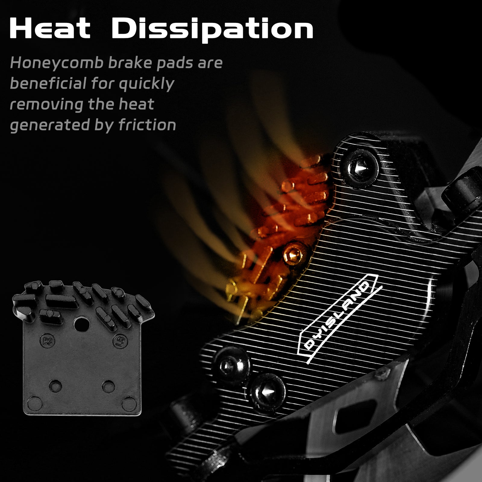 DYISLAND MT3S  Cooling Brake Pads