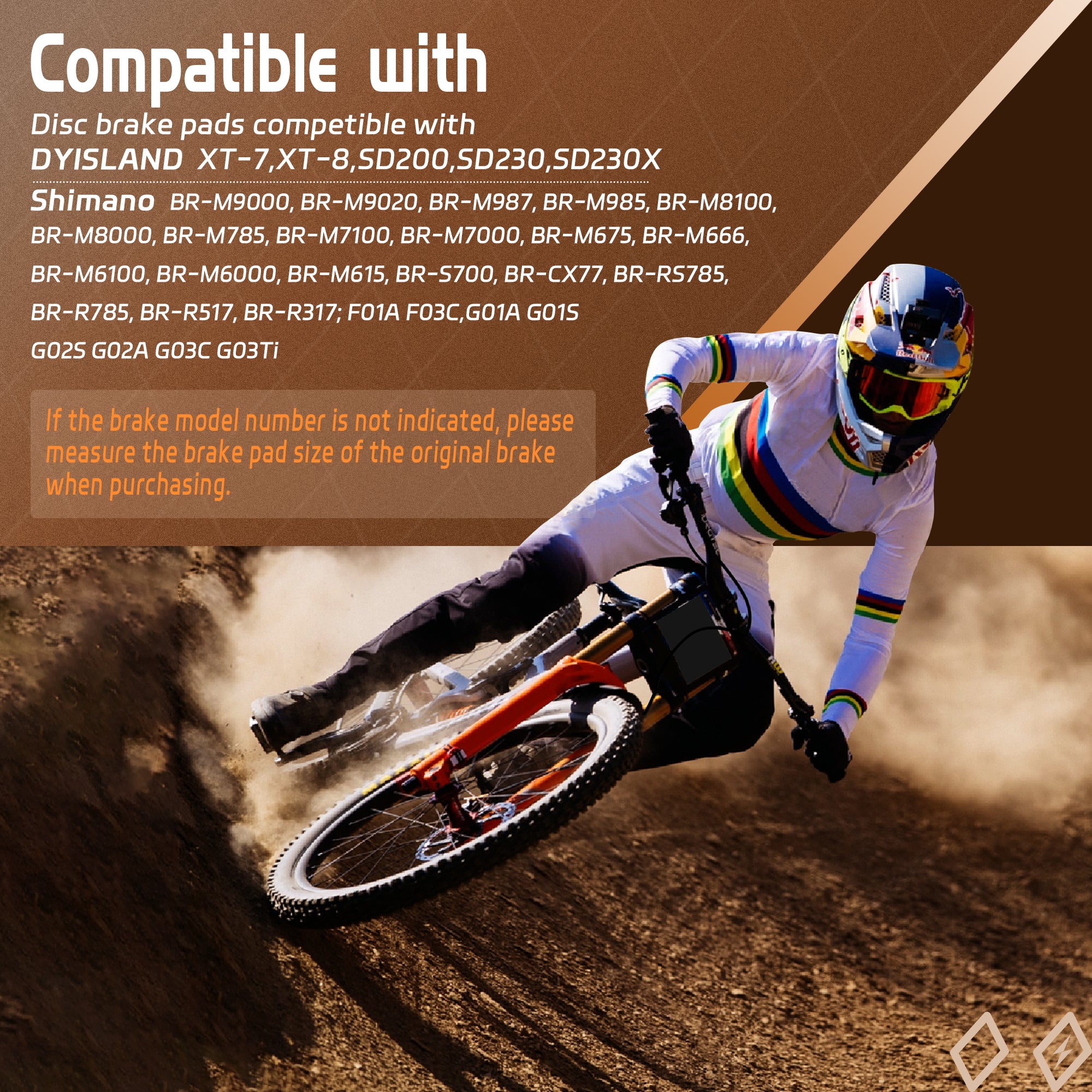 DYISLAND MT4S Bicycle Brake Pads