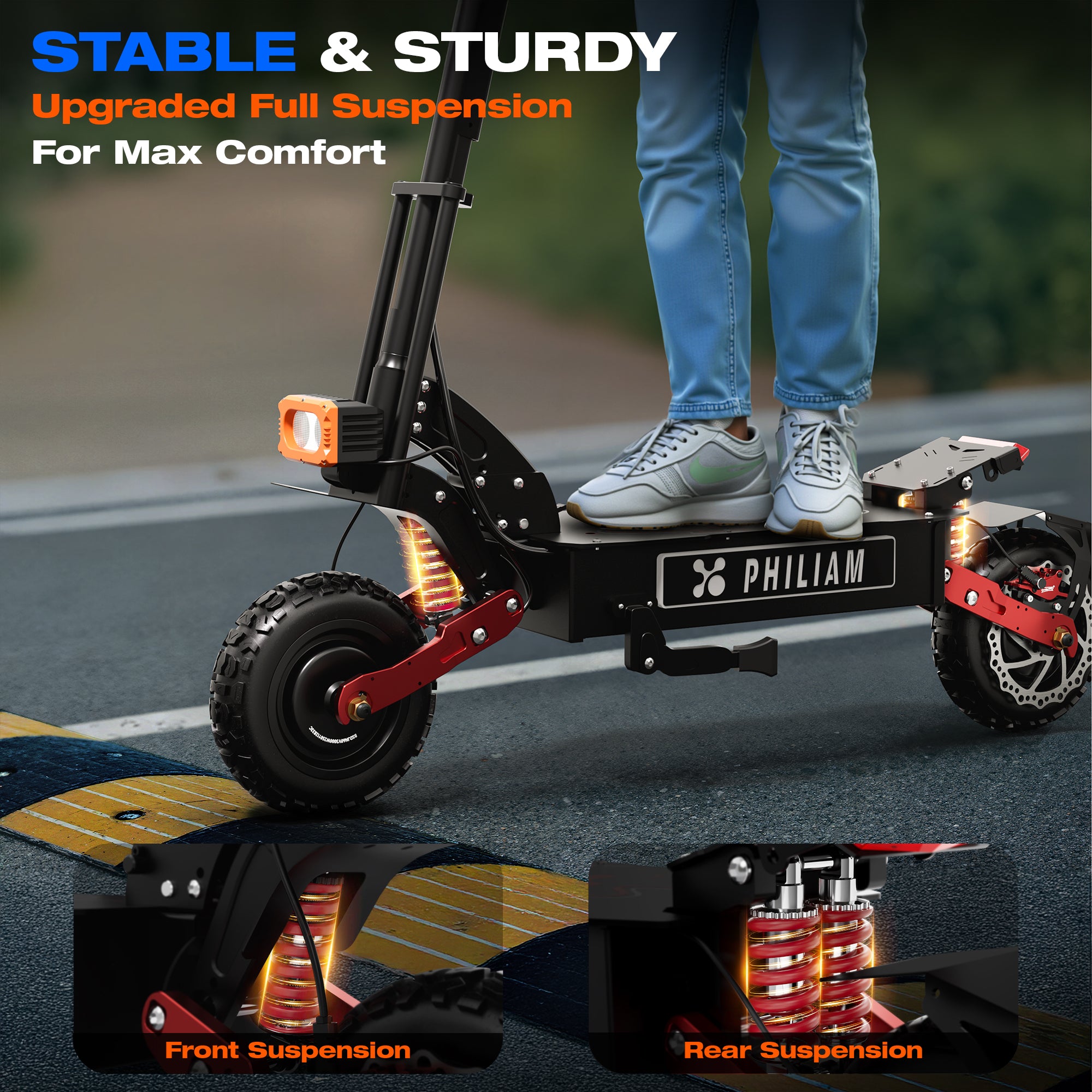 PHILIAM ES8 60V 38Ah  3000W  Dual Motor Scooter