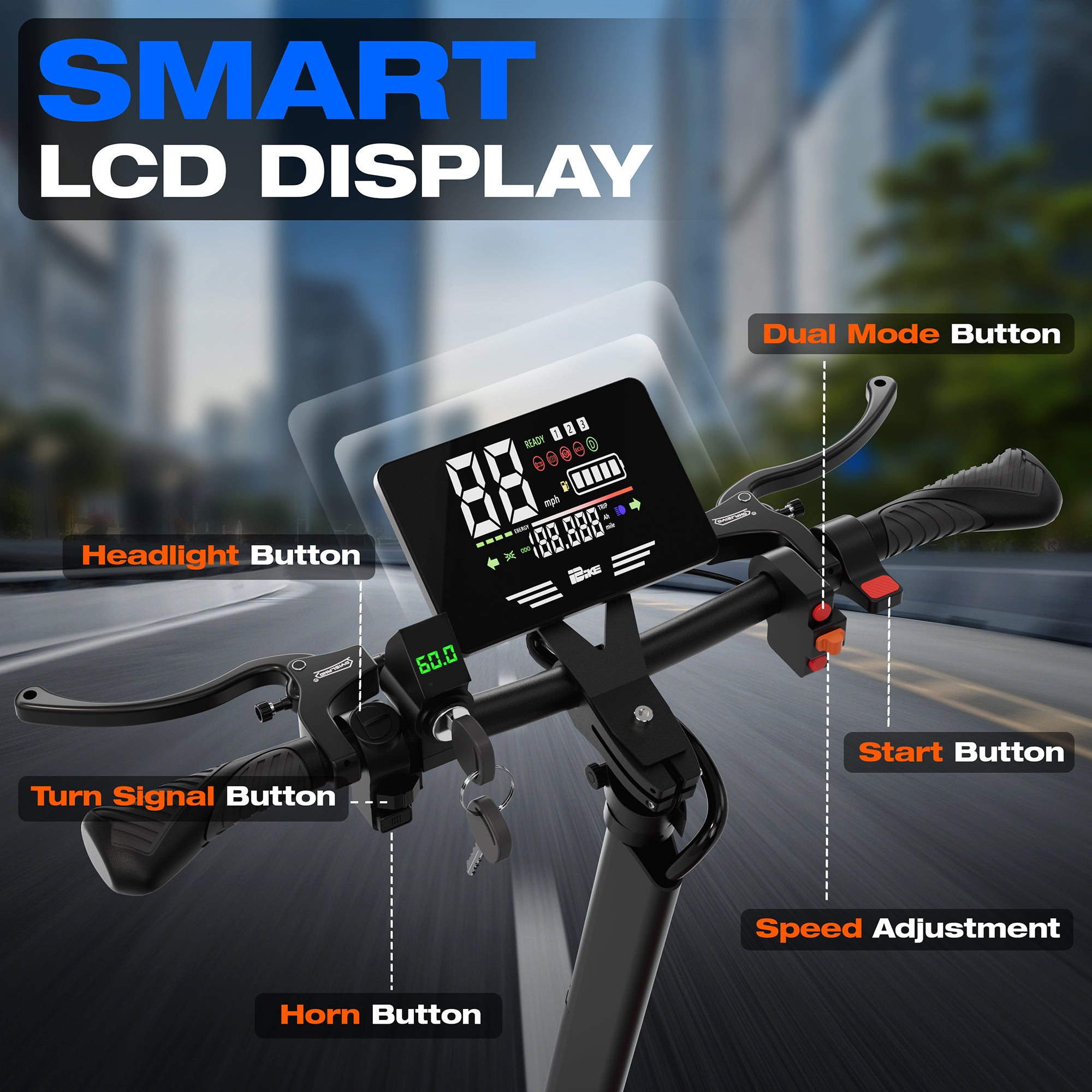 PHILIAM ES8 60V 38Ah  3000W  Dual Motor Scooter