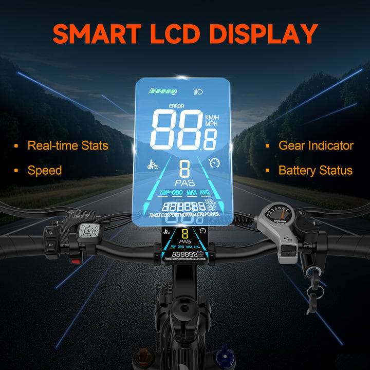 PHILIAM F3 PRO Dual Motor E-Bike, 3000W Peak Power, 52V 23Ah Battery, 37 MPH Top Speed, 100-Mile Range, Full Suspension Fat Tire (EU)