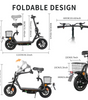 TWOFISH M5 Pro-E Electric Scooter with Seat & Basket (EU)