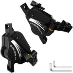 DYISLAND XT-7 Hydraulic Disc Brakes Calipers,Line Pulling/Cable Actuated Front & Rear Brake Calipers for MTB/Mountain Bike/E-Bike.