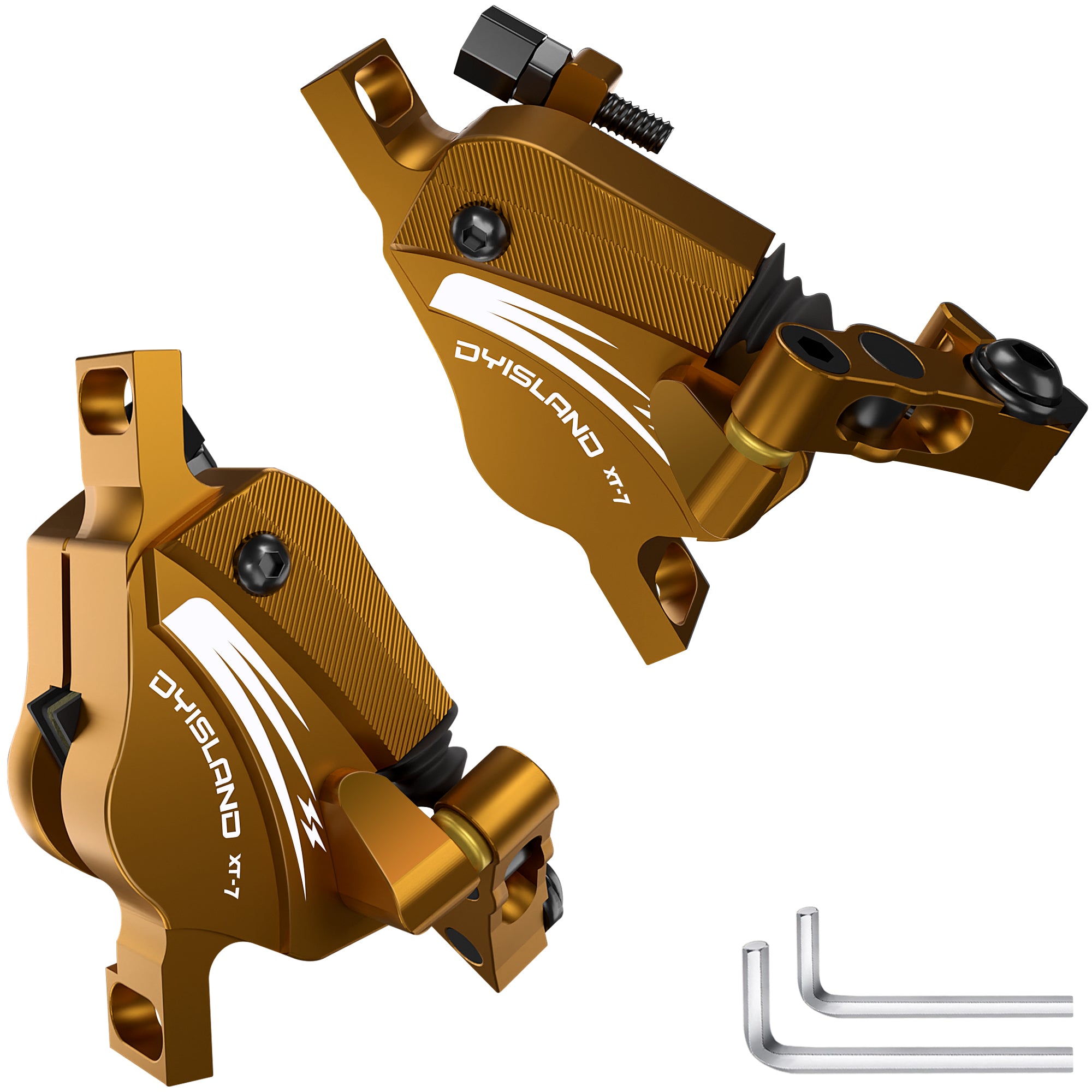 DYISLAND XT-7 Hydraulic Disc Brakes Calipers,Line Pulling/Cable