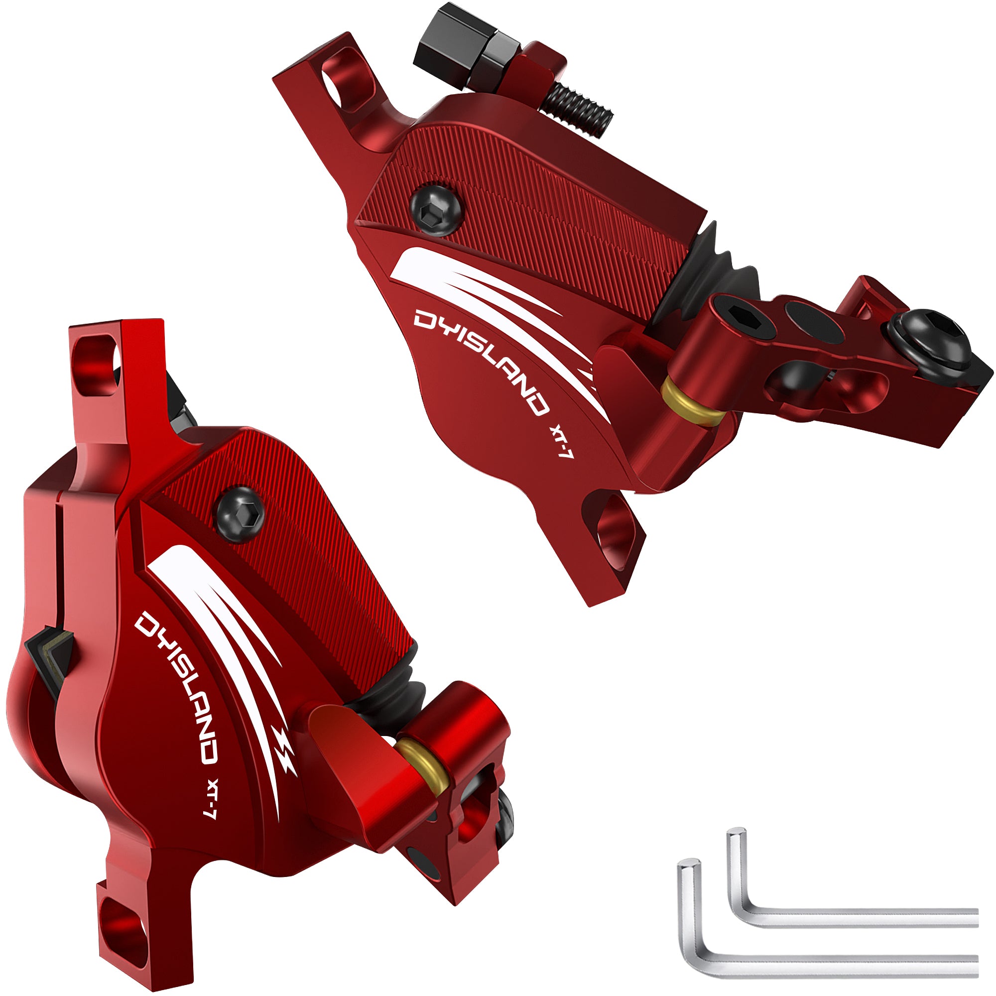 DYISLAND XT-7 Hydraulic Disc Brakes Calipers,Line Pulling/Cable