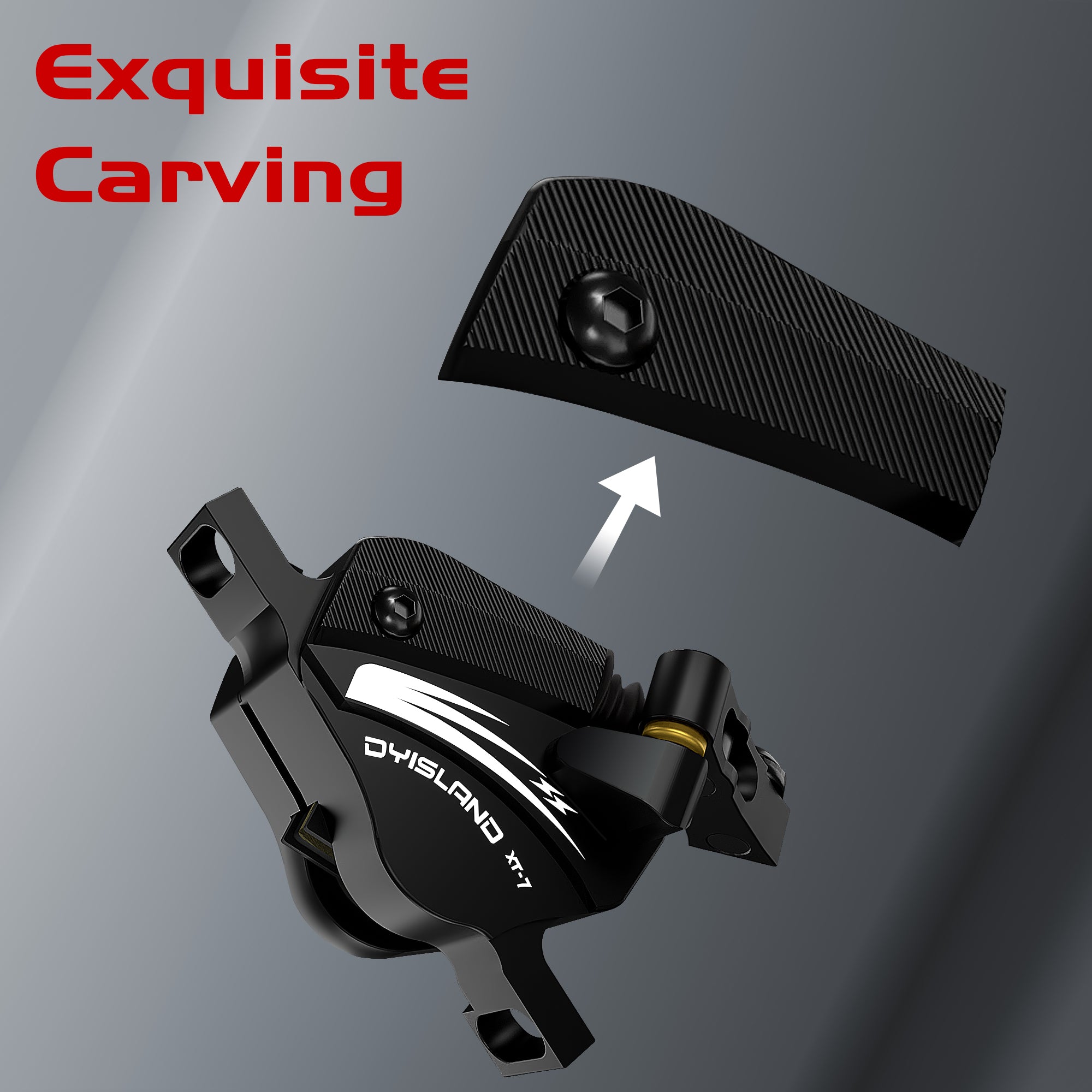 トゥデイ DYISLAND XT-7 Hydraulic Disc Brakes Calipers,Line Pulling/Cable
