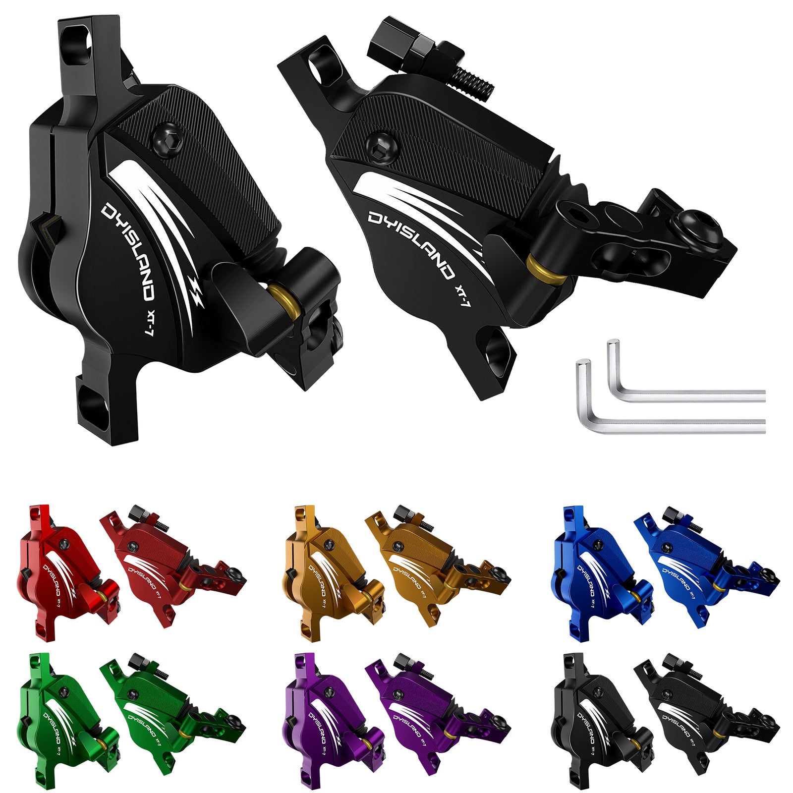 Pinzas de freno de disco hidráulicas DYISLAND XT-7 