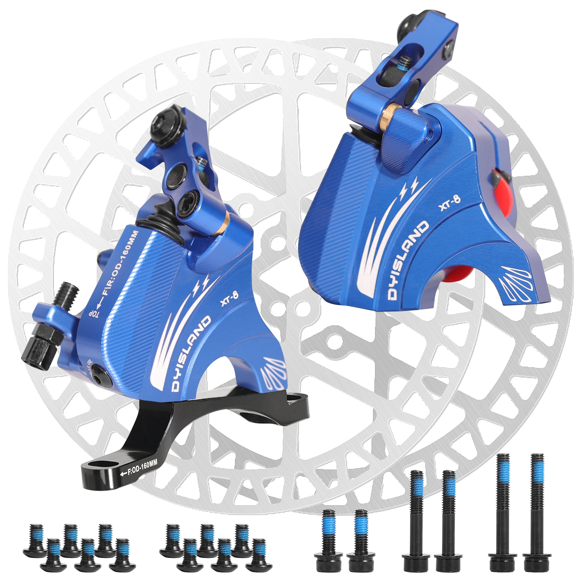 DYISLAND XT-8 Cable Actuated Road Bicycle Hydraulic Disc Brakes