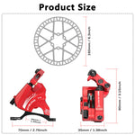 DYISLAND XT-8 Cable Actuated Road Bicycle Hydraulic Disc Brakes kit