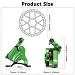 DYISLAND XT-8 Cable Actuated Road Bicycle Hydraulic Disc Brakes kit