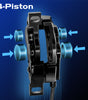 DYISLAND LD4X-300 4-Kolben Hydraulisches Scheibenbremsenset für E-Bike 